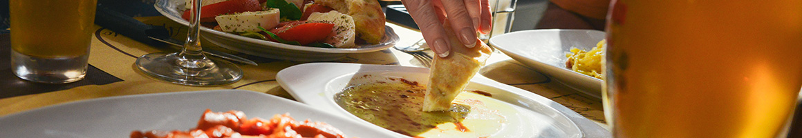Eating German Cafe at The German Cafe restaurant in Wilmington, NC.